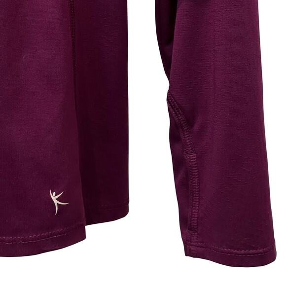 Danskin Now Womens Purple Semi-fitted 1/4 Zip Athletic Top Size Medium - Picture 7 of 11